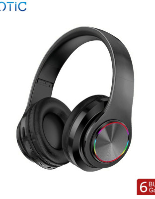GROTIC Headphone Bluetooth B39 Wireless Super Bass RGB Foldable